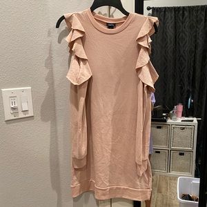 Champagne sleeved dress